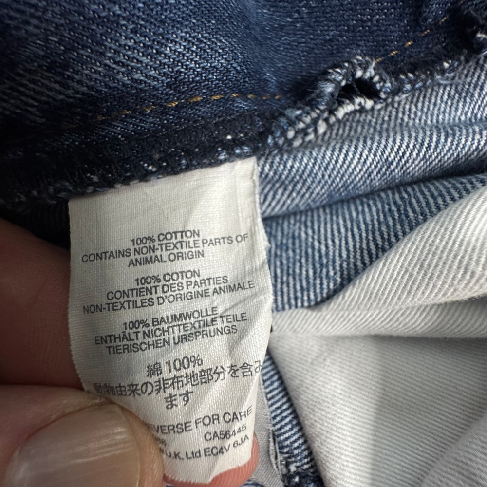 J Crew 770 Straight Fit Jeans Mens Tag Size W36 L32 Blue Kaihara Denim EUC‎ - Picture 6 of 11